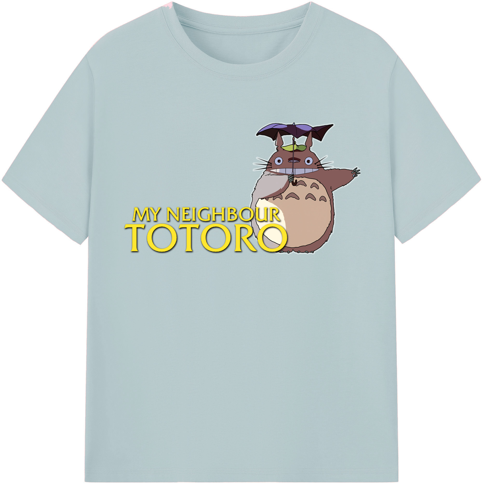 （画像用） となりのトトロ 草壁メイ 草壁サツキ My Neighbor Totoro Satsuki Kusakabe Mei Kusakabe 綿100％半袖Tシャツ（フロントプリント）